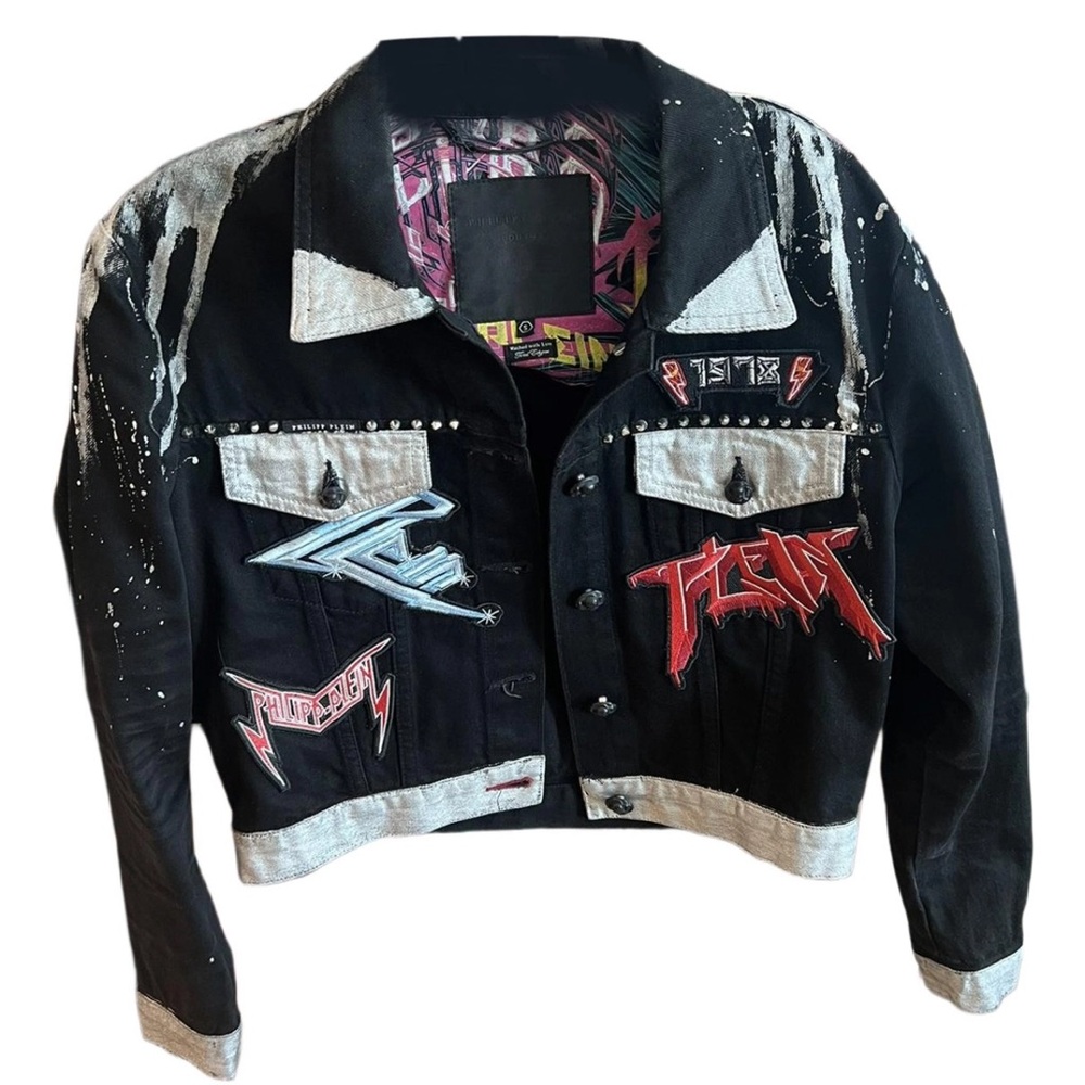 Philipp Plein Denim Rock Jacket RARE S